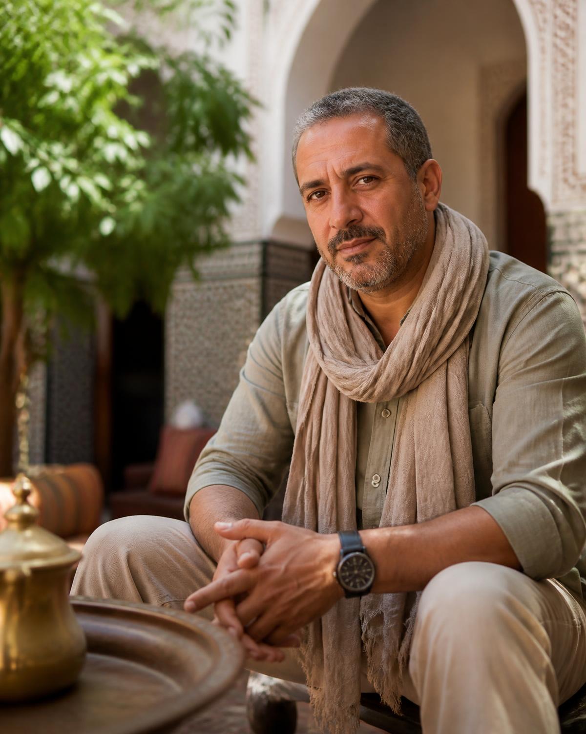 Karim Errachiki on the road in Morocco